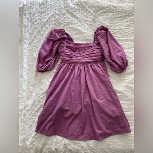 Abercrombie Emerson Poplin Puff Sleeve Dress